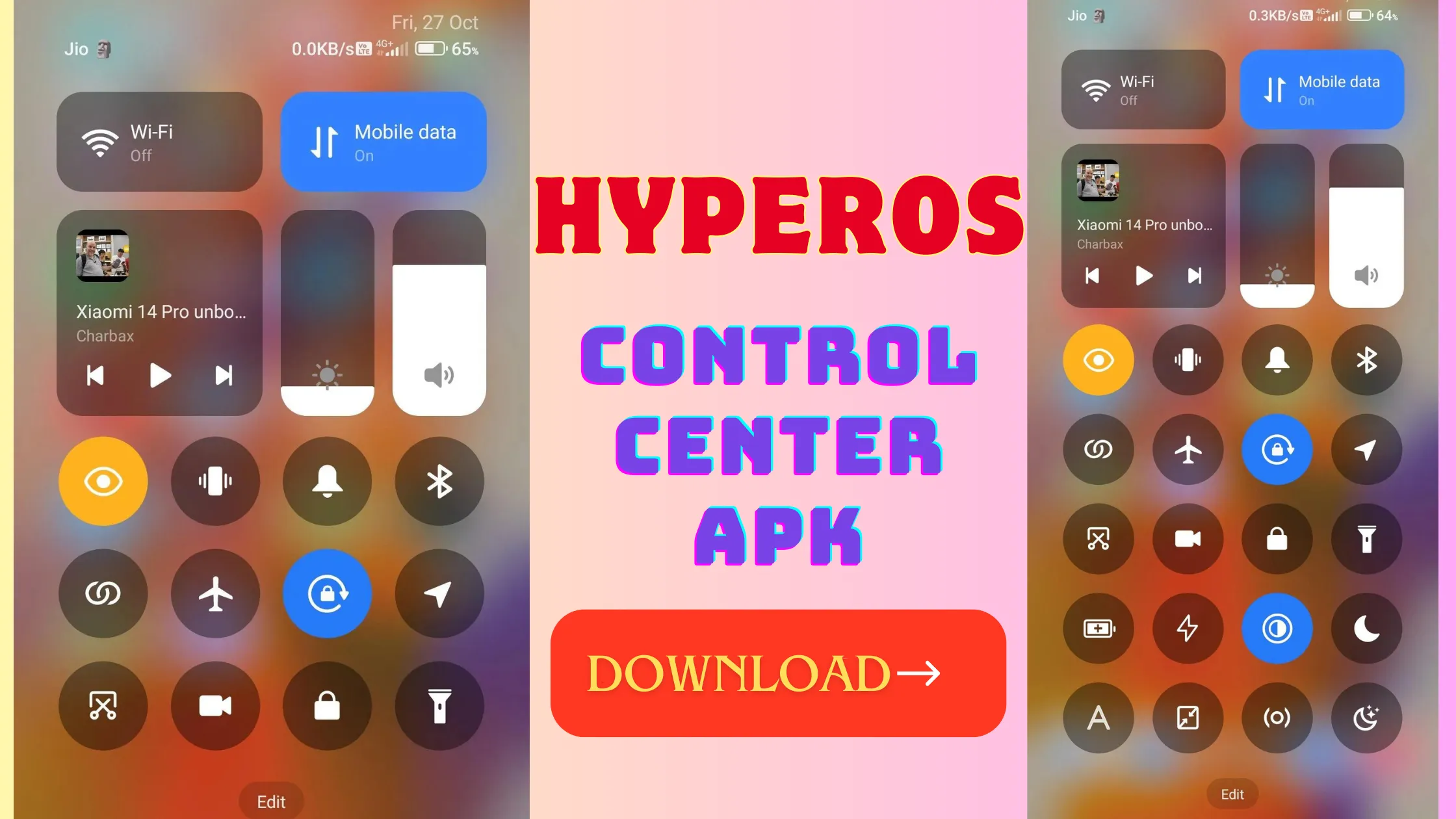 Download HyperOS New Control Centre APK